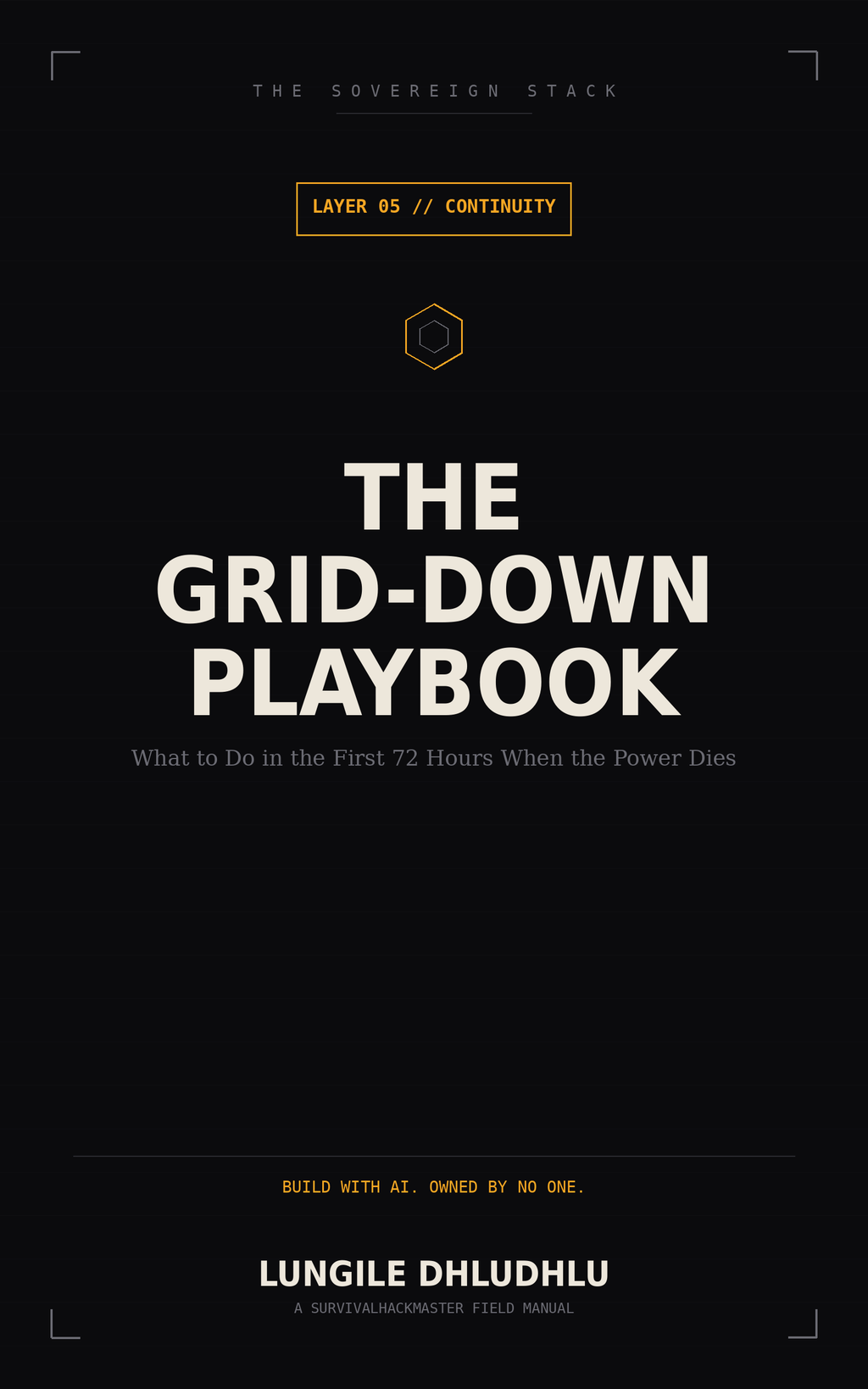 The Grid-Down Playbook — front cover