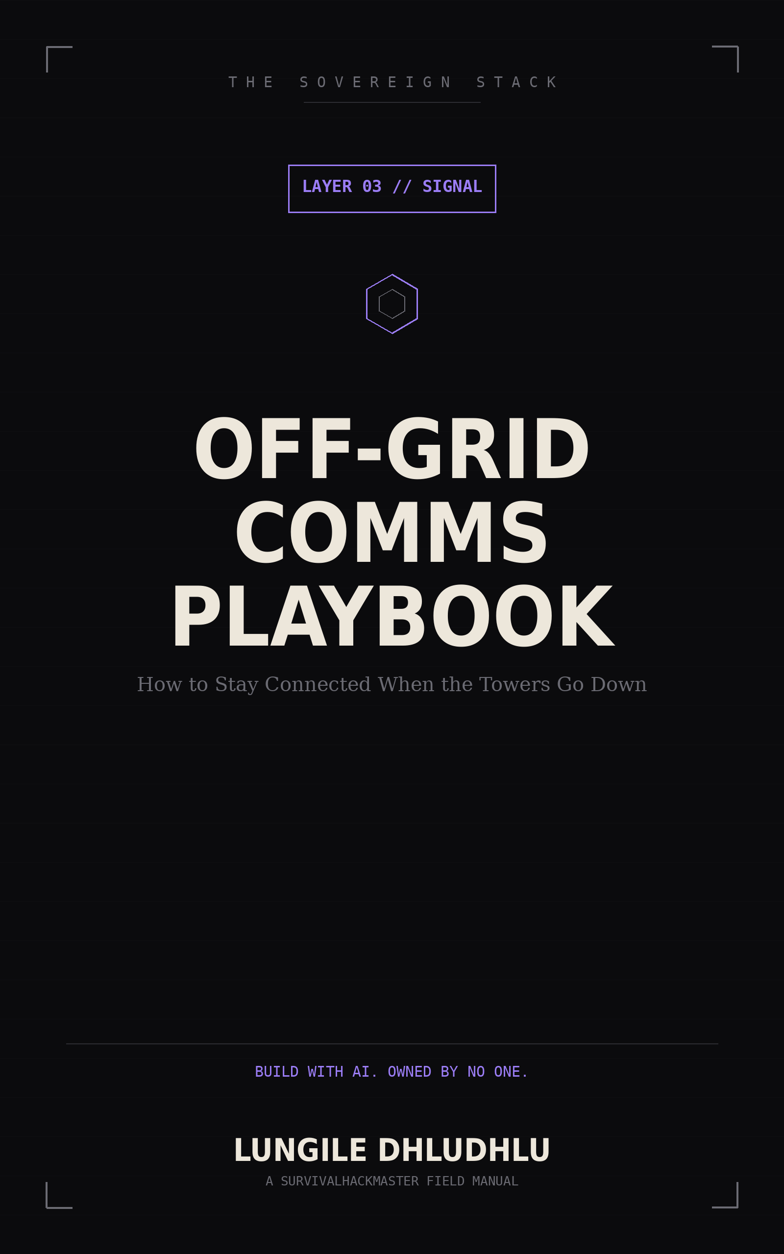 The Off-Grid Comms Playbook — front cover