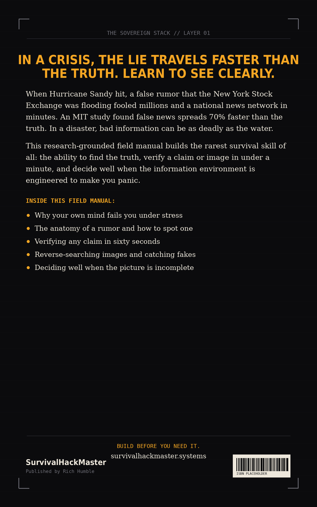 Signal Discipline — back cover